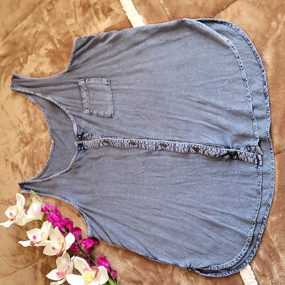 Macy's Blue Jean "look" Tank - Picture 14 of 14